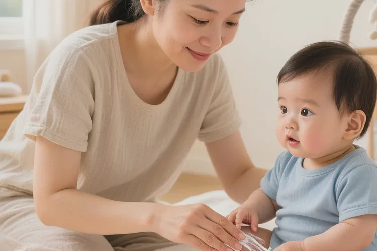 小孩小腿上出現(xiàn)濕疹可以治愈嗎(圖1)