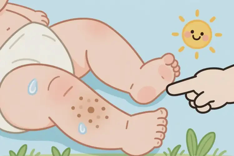 嬰幼兒大腿上容易起濕疹可以治好嗎(圖2)