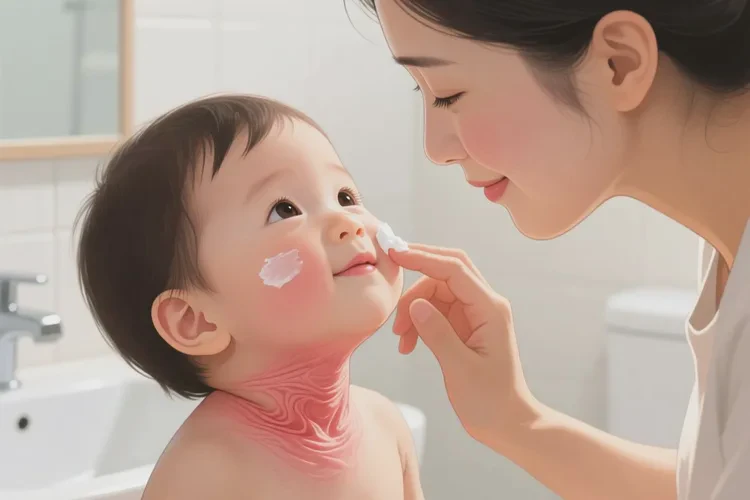 兒童脖子偶爾起濕疹可以治愈嗎(圖1)