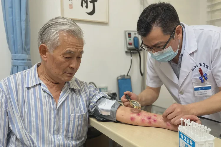 老年人手臂长湿疹能靠自己自愈吗(图2)