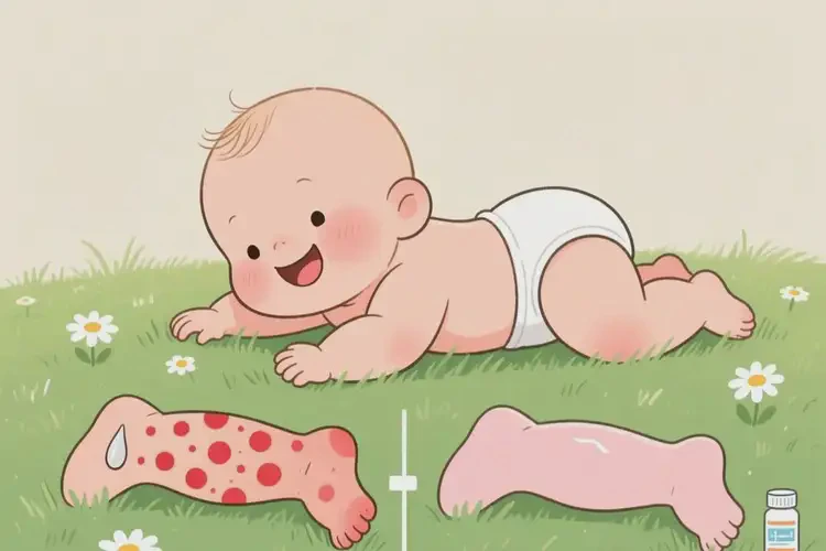 嬰幼兒四肢經(jīng)常長濕疹可以治好嗎(圖2)