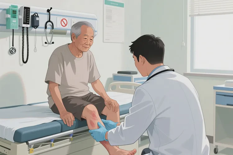 老年人小腿上經(jīng)常起濕疹可以治愈嗎(圖3)