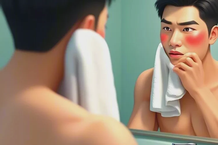 男人面部起濕疹能靠自己自愈嗎(圖1)