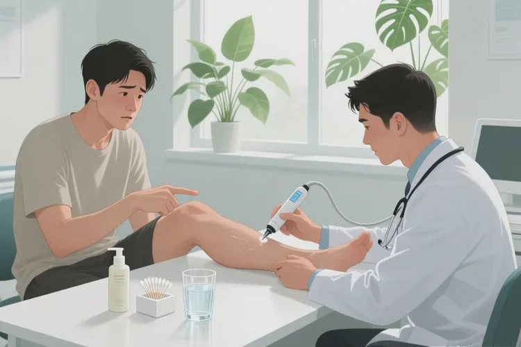 男人小腿上經(jīng)常長濕疹能靠自己自愈嗎(圖4)