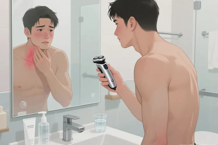 男人面部偶爾長濕疹能靠自己自愈嗎(圖2)