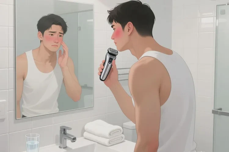 男人臉上偶爾起濕疹能靠自己自愈嗎(圖1)