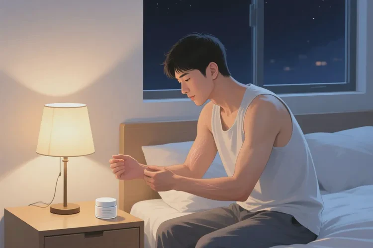 男人身上出濕疹能靠自己自愈嗎(圖2)