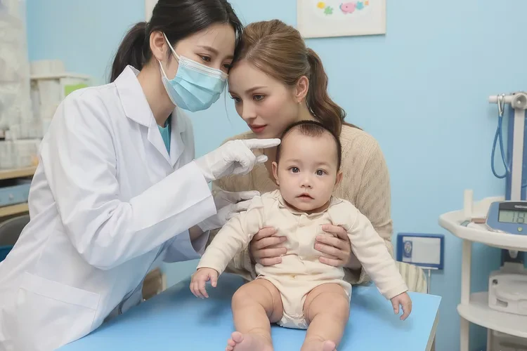 嬰兒臉上有濕疹可以治愈嗎(圖2)