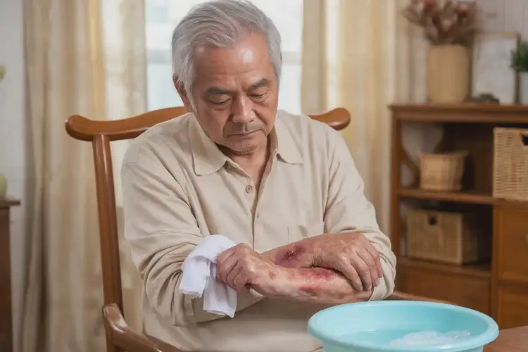 老年人手臂經(jīng)常長濕疹可以治好嗎(圖2)