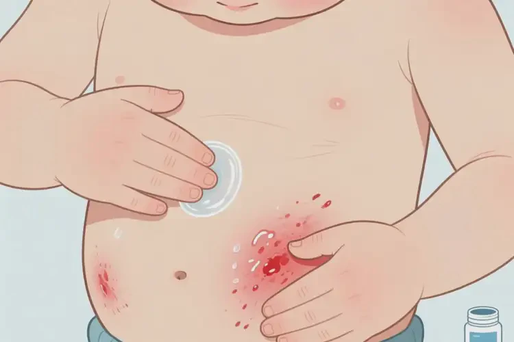 小孩肚子上出濕疹可以治好嗎(圖4)