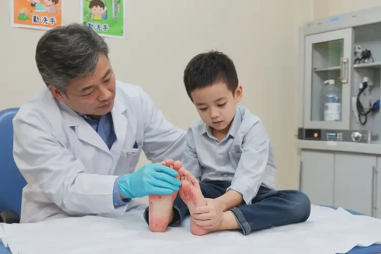 少兒腳上起濕疹可以治好嗎(圖2)