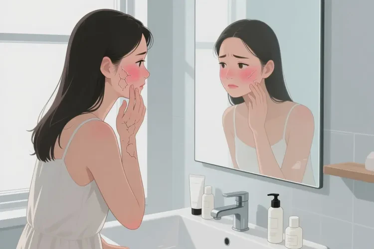 青年人臉上容易長濕疹能靠自己自愈嗎(圖1)