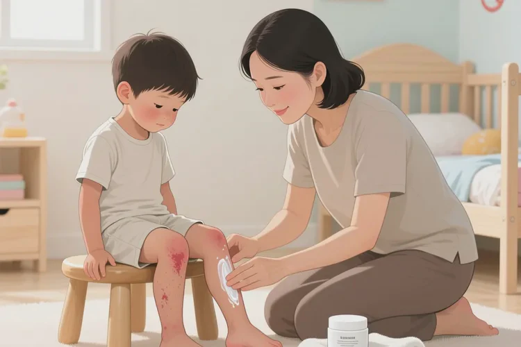 兒童小腿長(zhǎng)濕疹可以治愈嗎(圖1)