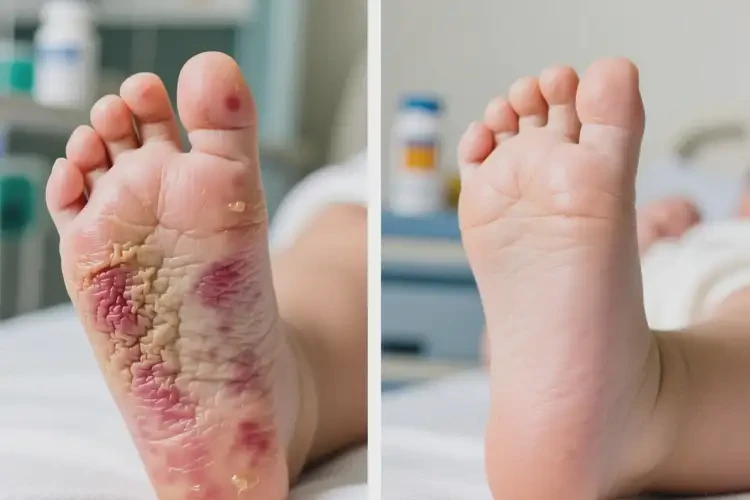 嬰兒腳上偶爾起濕疹可以治好嗎(圖2)