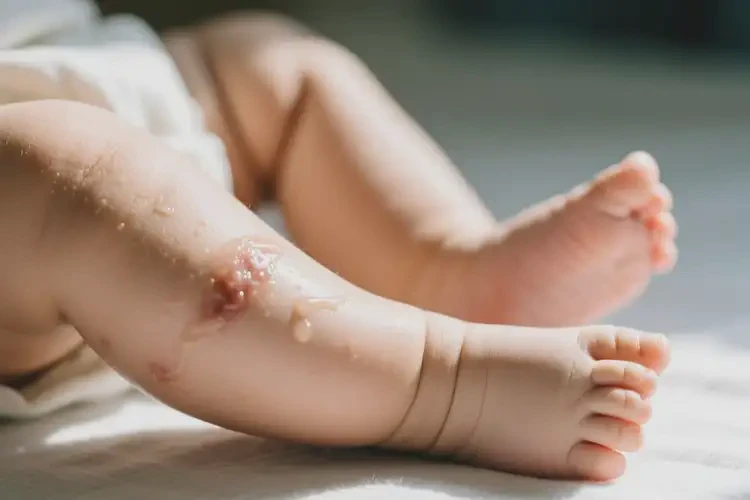 寶寶小腿經(jīng)常起濕疹可以治好嗎(圖2)