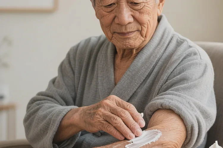 老人身上容易長(zhǎng)濕疹可以治愈嗎(圖2)