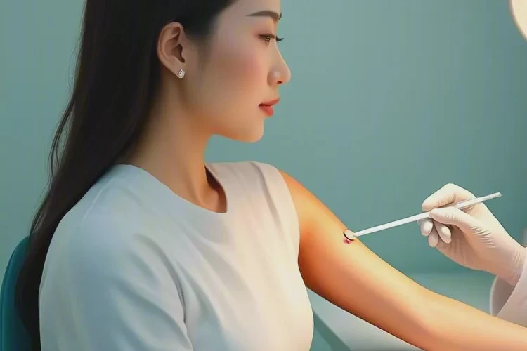 女人臉上長濕疹能靠自己自愈嗎(圖1)