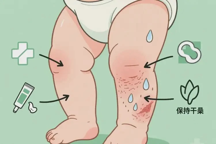 嬰幼兒大腿上容易長濕疹可以治好嗎(圖2)