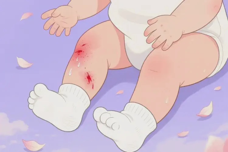 寶寶四肢出現(xiàn)濕疹可以治好嗎(圖1)