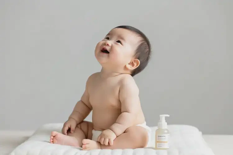 嬰幼兒脖子上出現(xiàn)濕疹可以治好嗎(圖1)