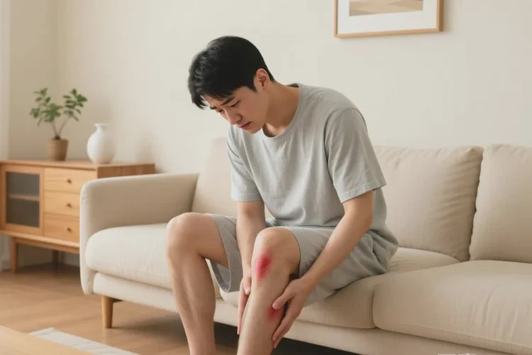 男人大腿上起濕疹能靠自己自愈嗎(圖1)