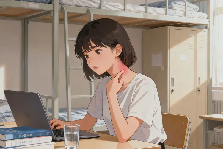 大學(xué)生脖子上偶爾起濕疹能靠自己自愈嗎(圖1)