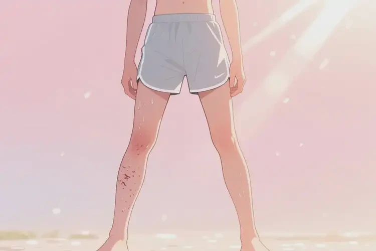 青少年大腿上容易長濕疹可以治好嗎(圖1)