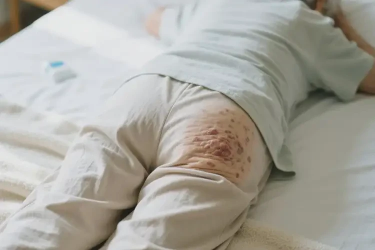 老人屁股上出現(xiàn)濕疹可以治好嗎(圖2)