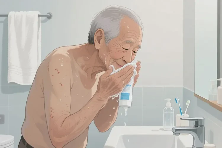 高齡老人臉上容易起濕疹能靠自己自愈嗎(圖1)