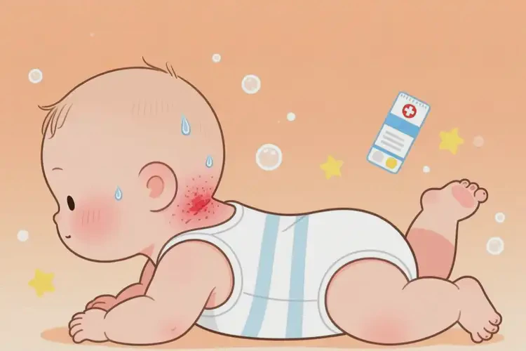 嬰幼兒脖子上偶爾起濕疹可以治好嗎(圖1)