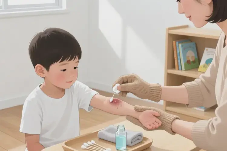 孩子手臂起濕疹可以治好嗎(圖2)