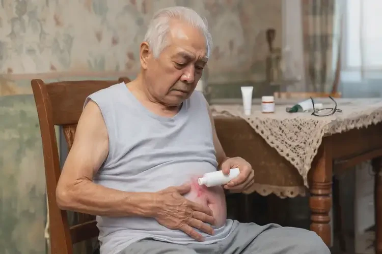 老人肚子偶爾起濕疹可以治好嗎(圖2)