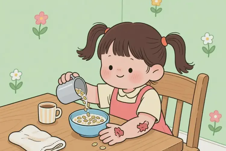 小兒手上容易長(zhǎng)濕疹可以治好嗎(圖2)