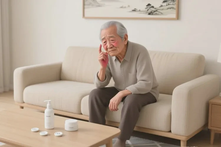 高齡老人面部經(jīng)常長濕疹能靠自己自愈嗎(圖1)