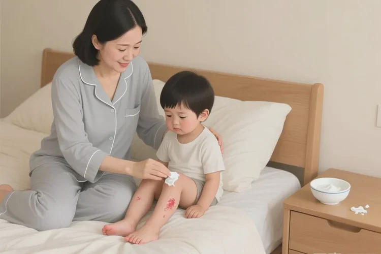 孩子小腿上出濕疹可以治愈嗎(圖1)