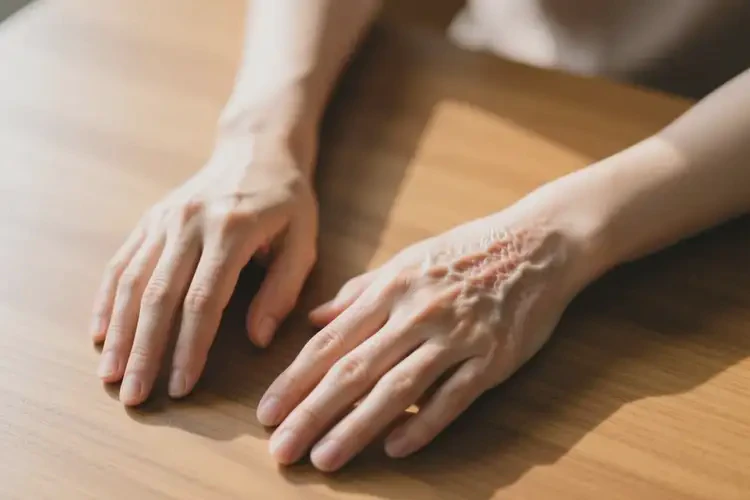 女生手上長(zhǎng)濕疹可以治好嗎(圖3)