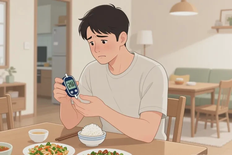 28歲中餐血糖12.9是怎么回事(圖1)