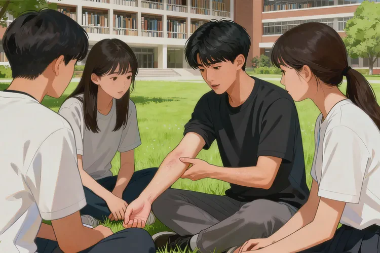 大學生四肢出現(xiàn)濕疹能靠自己自愈嗎(圖4)