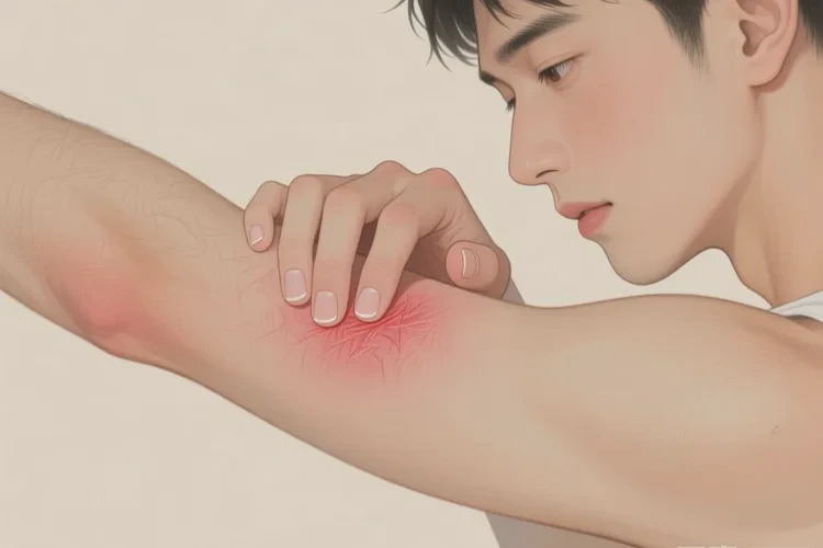 男人手臂上出濕疹能靠自己自愈嗎(圖3)