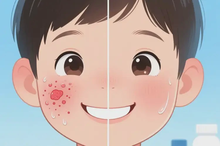 兒童面部長濕疹可以治好嗎(圖4)