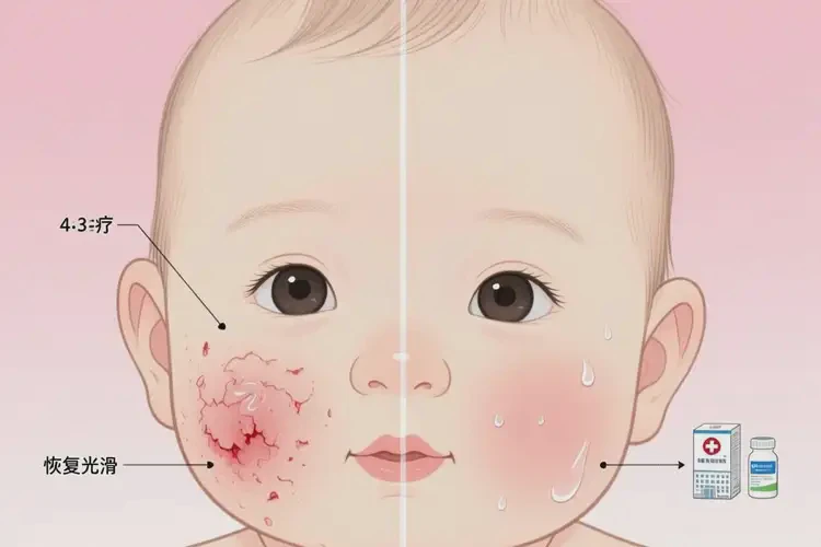 嬰兒面部出現(xiàn)濕疹可以治好嗎(圖4)