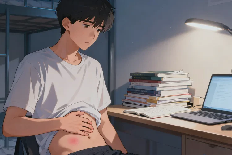 大學生肚子偶爾起濕疹能靠自己自愈嗎(圖1)