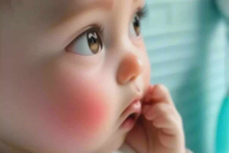 孩子臉上偶爾起濕疹可以治愈嗎(圖2)