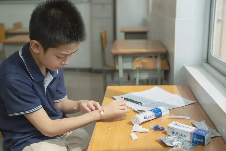 中學(xué)生大腿上長濕疹不管它會自己好嗎(圖3)