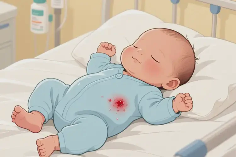 新生兒肚子上經(jīng)常起濕疹可以治好嗎(圖1)