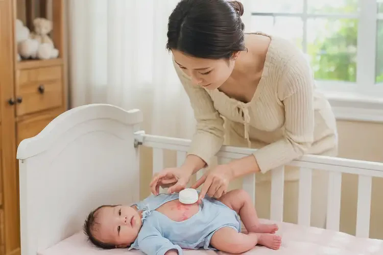 新生兒肚子上偶爾長濕疹可以治好嗎(圖3)
