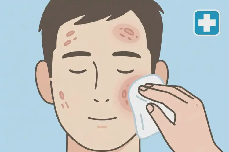 男生面部偶爾起濕疹可以治好嗎(圖2)