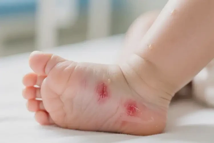嬰兒腳上出現(xiàn)濕疹可以治好嗎(圖3)