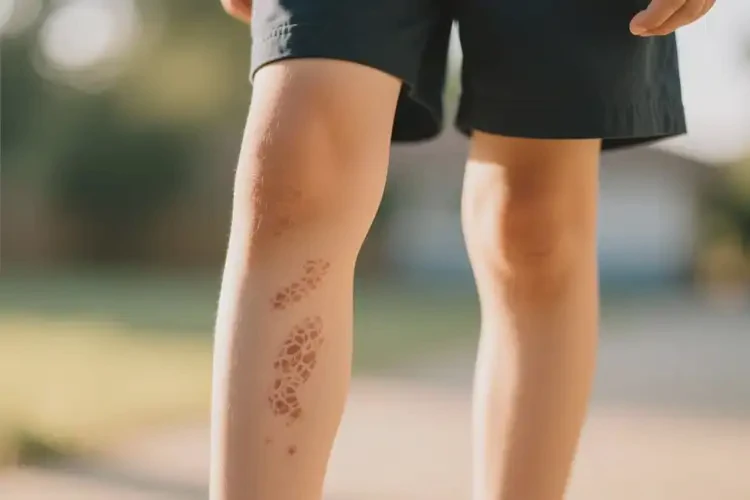 中學(xué)生小腿上出現(xiàn)濕疹可不可以根治(圖1)