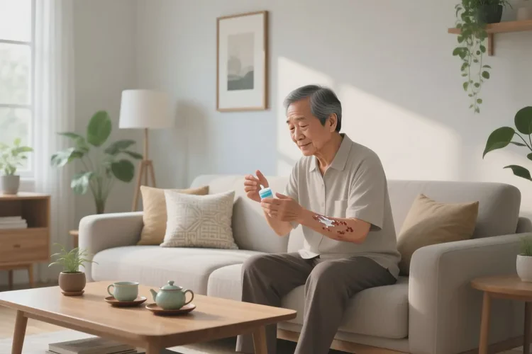 老年人手臂經(jīng)常起濕疹能靠自己自愈嗎(圖1)